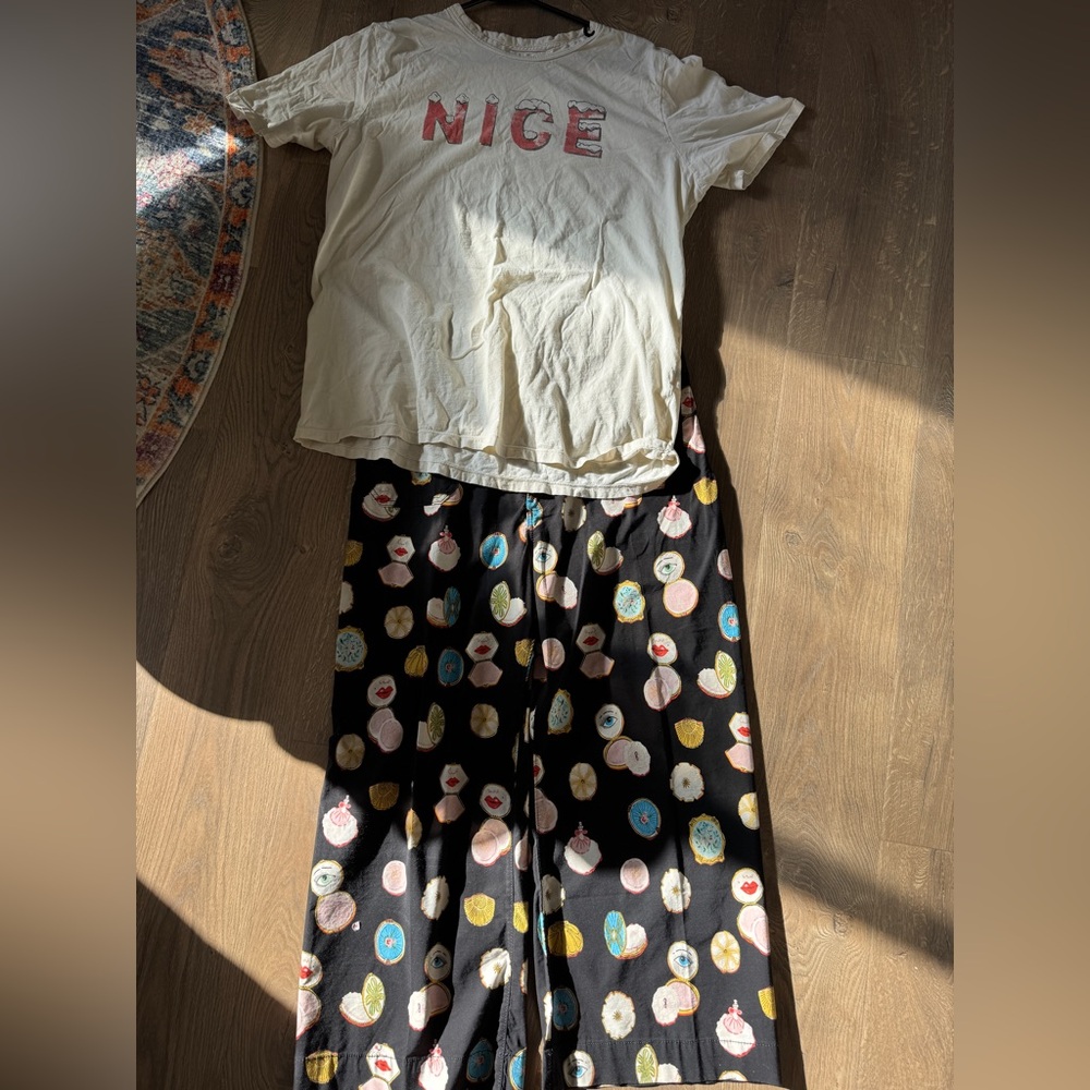 Anthropologie/ Mauve Collette pants with fun pattern - Picture 6 of 6